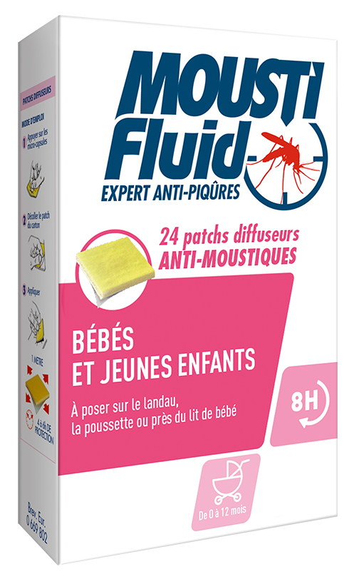 Moustifluid® 24 Patchs Diffuseurs Anti-Moustiques