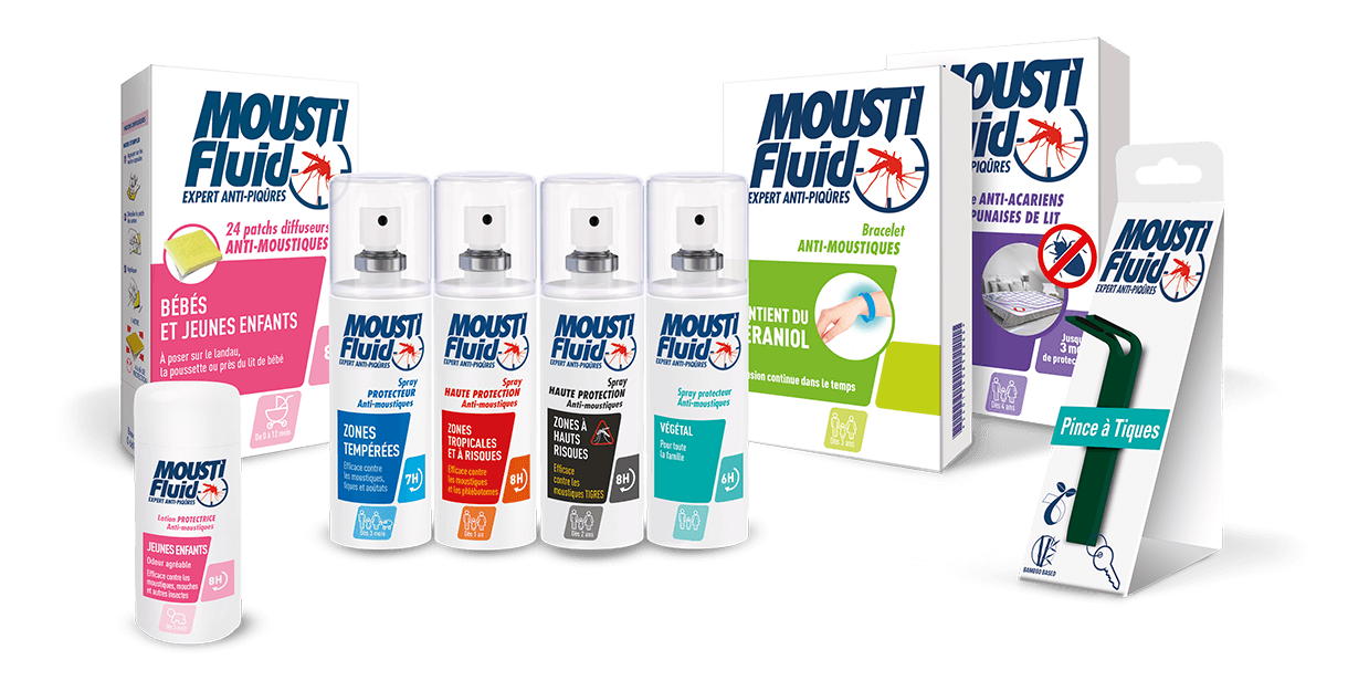 MOUSTIFLUID_Range_Packshot Produits anti-insectes de Moustifluid
